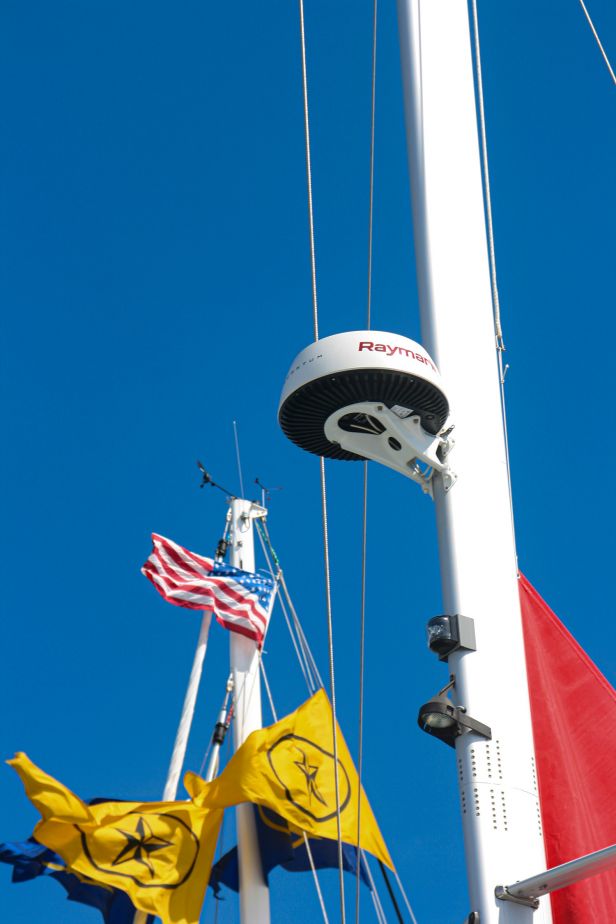 sailboat mast radar mount